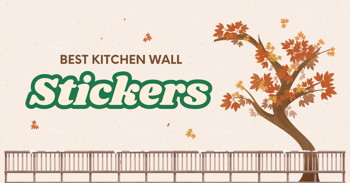 Kitchen wall sticker decor flower